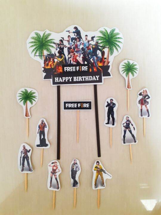 TOPPER FREE FIRE / TOPPER KUE FREE FIRE / CAKE TOPPER FREE FIRE TOPPER FREE FIRE / TOPPER KUE FREE FIRE / CAKE TOPPER FREE FIRE