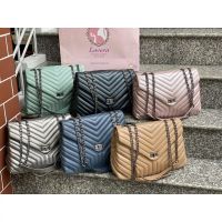 coco 34cm chevron bag กระเป๋าหนังแกะ แบรนด์Lovera