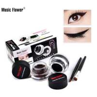 ?ของแท้?ส่งเร็ว เจลคิ้วกันน้ำ เจลไลเนอร์  MUSIC FLOWER EYELINER เนื้อเจล สีน้ำตาล สีดำ เม็ดสีชัดเจน เขียนง่าย กันน้ำ กันเหงื่อ