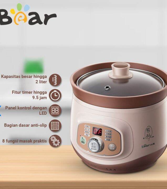 Bear Slow Cooker 2 Liter Lazada Indonesia