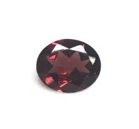 รูปไข่ 12x10 มม. พลอยโกเมนแดงธรรมชาติ 100% ไม่ไหม้ 12x10 mm oval shape 100% natural unheated red garnet gemstone