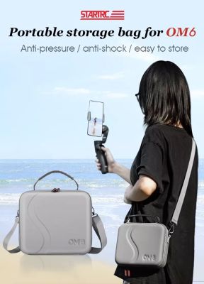 STARTRC Portable Shoulder Bag for DJI OM6 Handheld Camera Accessories Storage Case Osmo Mobile 6 Carrying Case PU Handbag