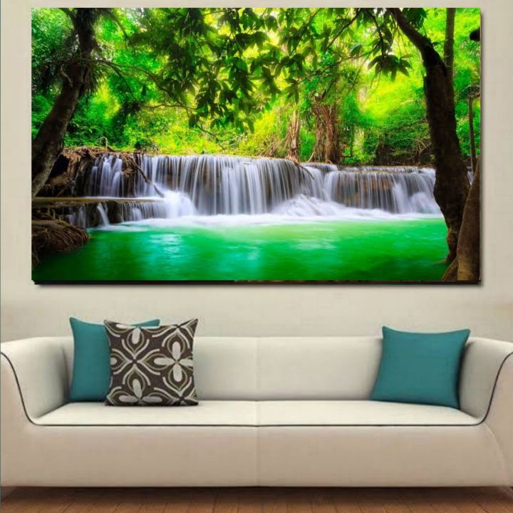 Poster Jumbo Hiasan Dinding Pemandangan Alam Ukuran 100x70cm Dekorasi