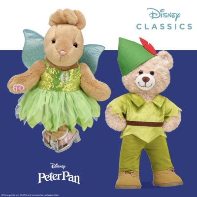 𝟭𝗦𝘁.(มือหนึ่ง) ชุดตุ๊กตาบิ้วอะแบร์ Peter Pan 💚 ปีเตอร์แพน 🧚🏻✨💫 ⭐️Build-A-Bear Workshop⭐️(ราคาเฉพาะชุด) แบรนด์แท้นำเข้า💯