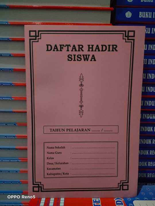 Buku Daftar Hadir Siswa Paud TK SD SMP SMA SMK | Lazada Indonesia