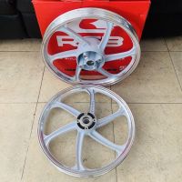 ล้อแม็ก x-1r racing boy หน้าดิส หลังดิส สีขาวปัด