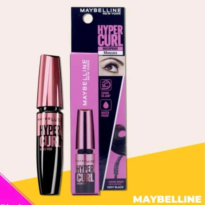 Maybelline Hypercurl Mascara New Packaging Waterproof Lazada Indonesia 2948