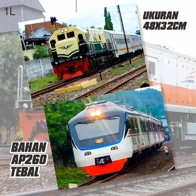wallpaper kereta api Indonesia 1 paket isi 2 Lazada Indonesia