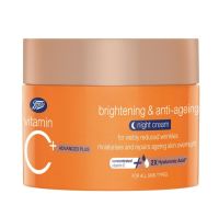 บู๊ทส์ ไนท์ ครีม Boots Vitamin C Advanced Plus Brightening &amp; Anti-Ageing Night Cream 50 ml ^^มีของพร้อมส่ง^^