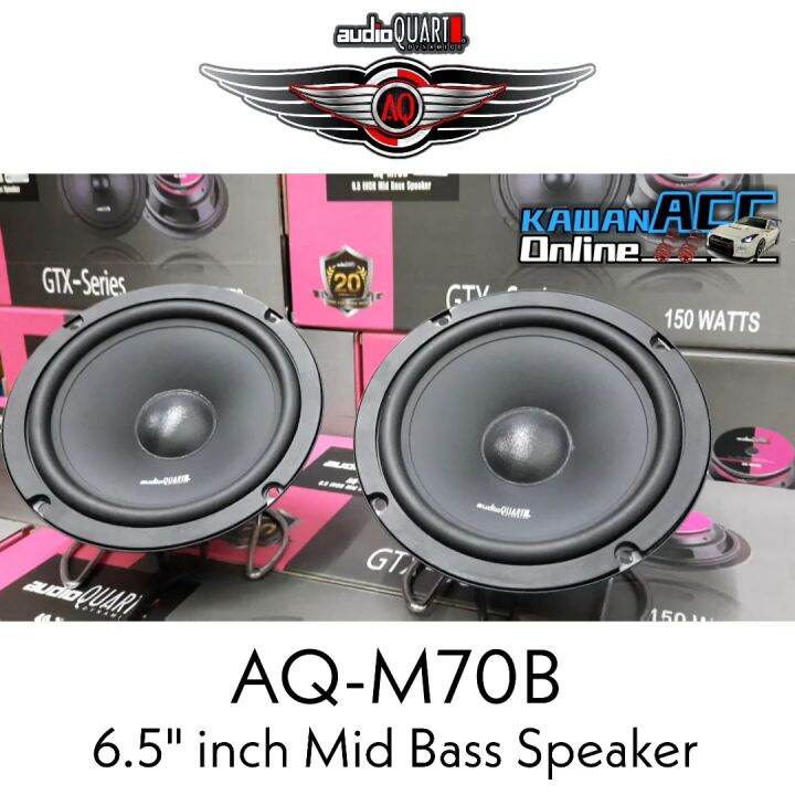 Audio Quart 6.5" inch Mid bass Speaker **100Original** GTX Series AQ