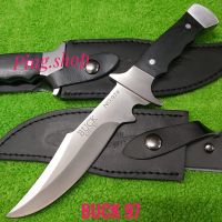 มีด มีดพก มีดเดินป่า มีดพกใบตาย มีดพกเดินป่า BUCK KNIVES รุ่น 97 ใบเลสด้ามไม้สวยๆ น้ำหนักดี สินค้าคุณภาพเน้นใช้งาน น่าสะสม พกพาเดินป่า 27cm