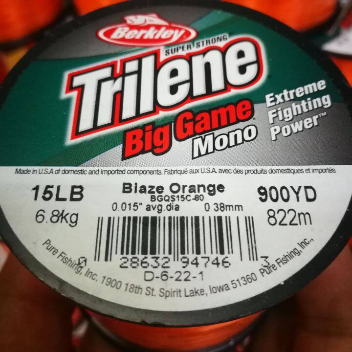 เอ็นเบริคเลย์-ไทลีน-สีส้ม-berkley-trilene-biggame-mono-orange