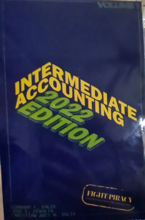 Intermediate Accounting 2022 Edition By: Valix | Lazada PH