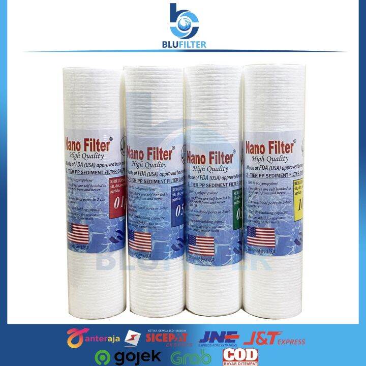 4 PCS Filter Air/ Cartridge Filter Nanotec 01 Micron Lazada Indonesia
