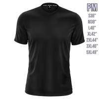 เสื้อยืดกีฬาสีล้วน ผ้านิ่มใส่สบาย ราคาถูกเกรดพรีเมียม รุ่น PM (S-3XL)