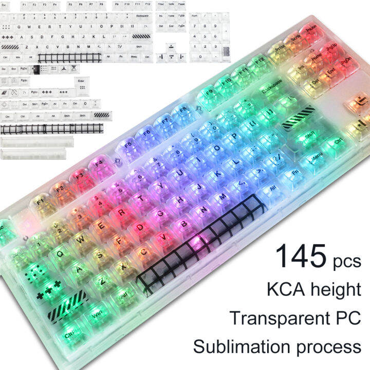 145 CKA PBT XDA transparent Mechanical Keyboard Keycaps For Cherry MX ...