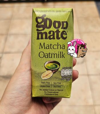 Good mate Matcha Oat milk 180 ml. นมข้าวโอ๊ต กู๊ดเมต มัจฉะ 180 มล.