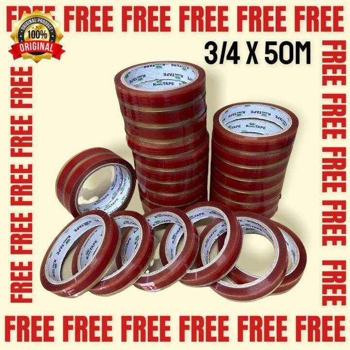 FREE TAPE 3/4 x 50m Lazada PH