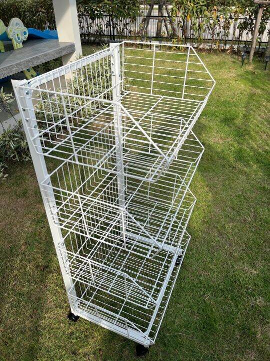 iron-shelf-4-level-ชั้นวางของ-เหล็กอบสี-สูง-4-ชั้น-เชลฟ์วางของ-ที่วางของ-ที่เก็บของ-จัดระเบียบบ้าน-เชลฟ์ขายของ-มินิมาร์ท