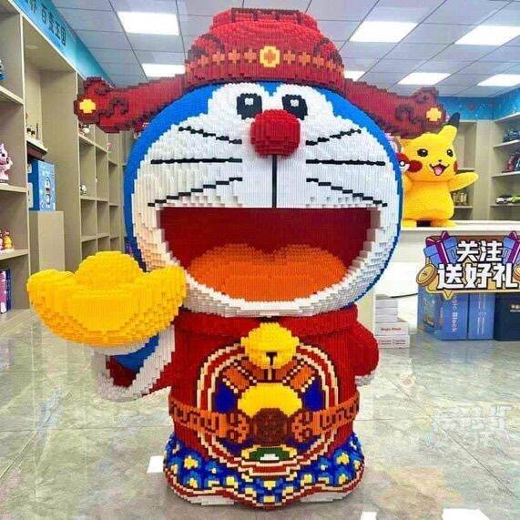 Lắp ráp mô hình Doraemon cỡ lớn 38cm đáng yêu bé chơi vui khỏe mẹ trang  trí nhà  Shopee Việt Nam