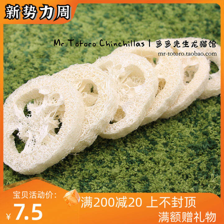 Totoro Rabbit Guinea Pig Natural Loofah Molars Snack Toys 7 Pack to