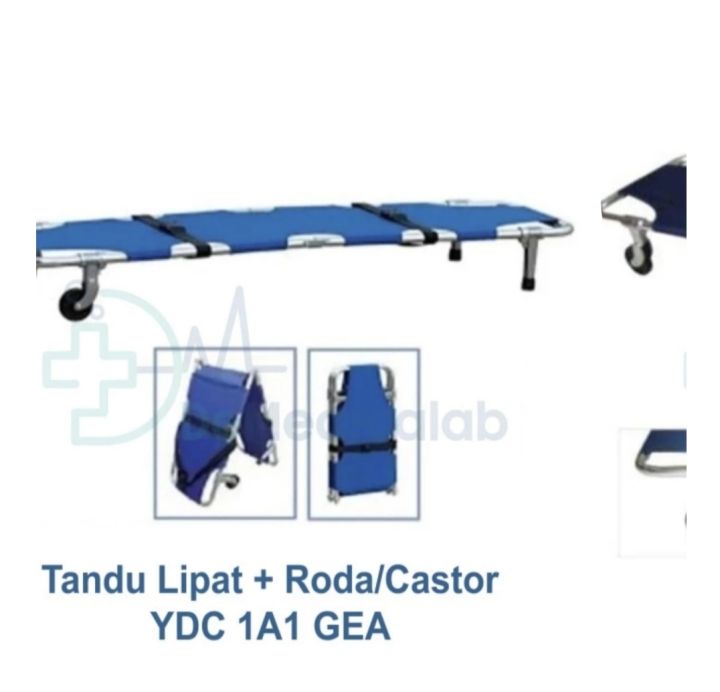 Tandu Lipat Roda Castor Folding Stretcher Gea Ydc 1a1 Y D C 1a1