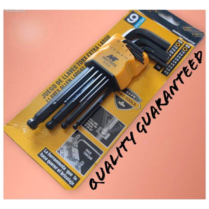 fast ball type allen wrench set mactech usa heavy duty Allen wrench set
