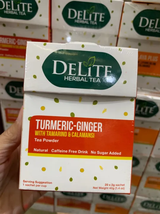 Delite Herbal Tea Turmeric Ginger 20ct Lazada PH