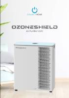 เครื่องฟอกอากาศ OZONESHIELD Air Purifier + UVC กรองฝุ่น 0.01ไมครอน แผ่นกรอง6ชั้น พร้อมหลอดUVC ฆ่าชื้อโรค ขนาดพื้นที่40 ตรม. เงียบมากเพียงแค่55 เดซิเบล พร้อมหน้าจอแสดงค่าฝุ่PM2.5