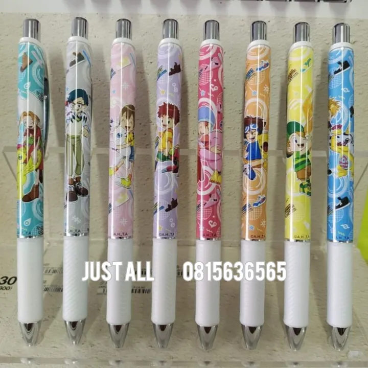 digimon-aventure-pentel-energel-gt-ปากกาหมึกเจลสีดำ-ดิจิมอน-แอดเวนเจอร์-0-5mm