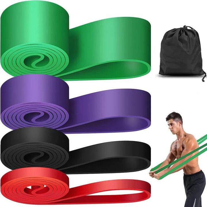 Resistance Band Heavy Duty Latex Sports Elastic Belt Pull Up Assist ...