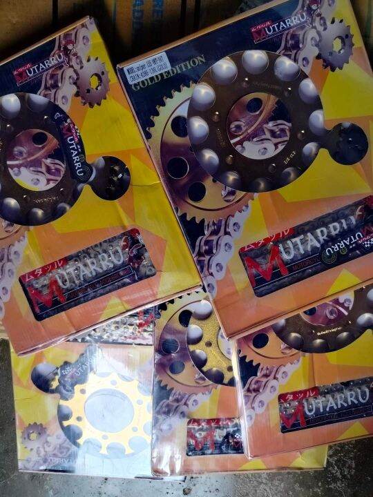 Mutarru Chain & Sprocket Set 428 136L Steel For Sniper155/150/r15 v2