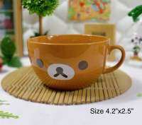 ?[พร้อมส่ง-010] ?No Box?Rilakkuma San-X คุมะ โคริ โทริ สินค้าลิขสิทธิ์แท้ 100% จากญี่ปุ่น แก้วซุป เซรามิค ขนาด : 4.2 x 2.5 นิ้ว ?รบกวนเช็คขนาดก่อนตัดสินใจนะคะ?