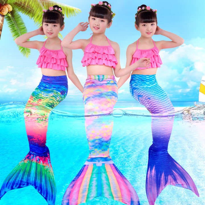 Lịch sử giá Váy bơi công chúa nàng tiên cá của các cô gái bộ đồ bơi bikini bộ  váy đuôi cá phân hạch bộ đồ mùa xuân nóng bỏng cho trẻ