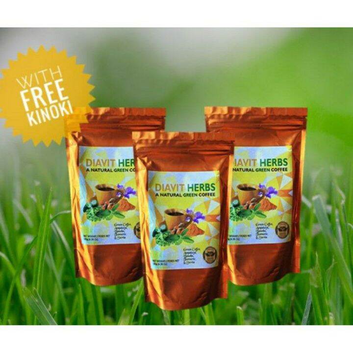 3 packs Diavit Herbs Coffee Free Shipping and Free Kinoki Lazada PH