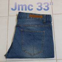 ยีนส์ใหม่ ขาสั้น ยี่ห้อ jmc เอว 33 นิ้ว