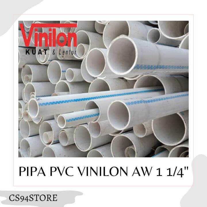 Pipa Pvc Vinilon Putih Uk Aw Inch Panjang Pipa Meter