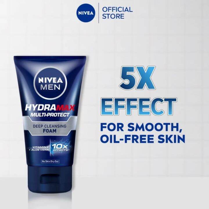 NIVEA MEN HydraMax Multi-protect Deep Cleansing Foam 100 g / Men's ...