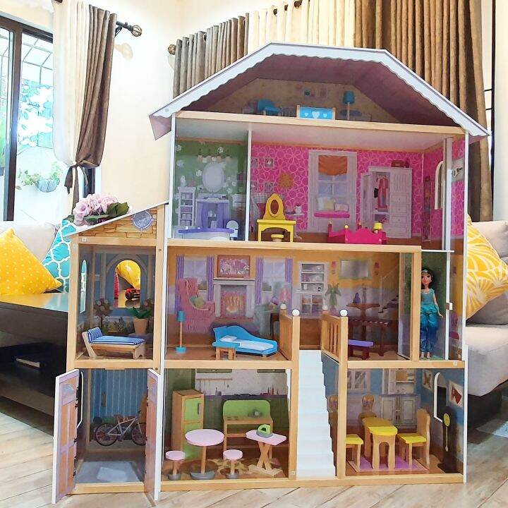 Wooden dollhouse Kidkraft Majestic Mansion dollhouse w/ free lights ...