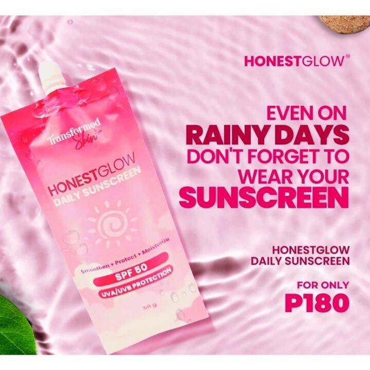 Honest Glow Daily Sunscreen SPF50 50g | Lazada PH