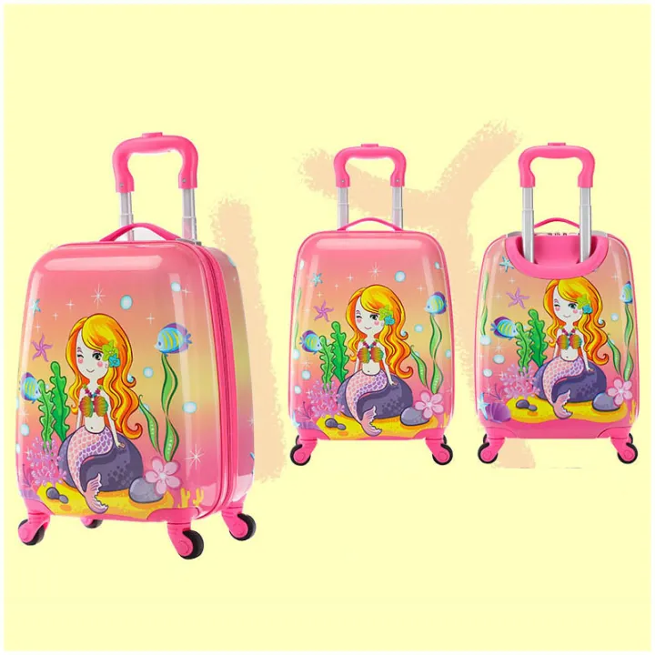 18 Inch Cartoon Cute Children's Girl Small Travel Cabin Suitcases With