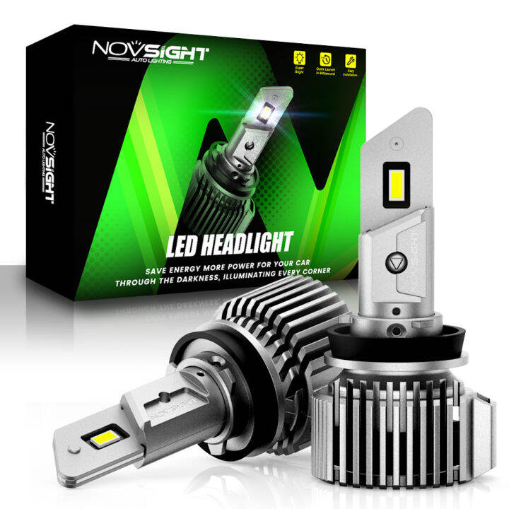 Novsight N52 H11 ชุดหลอดไฟหน้า LED 6500K สีขาว Super Bright LED Light