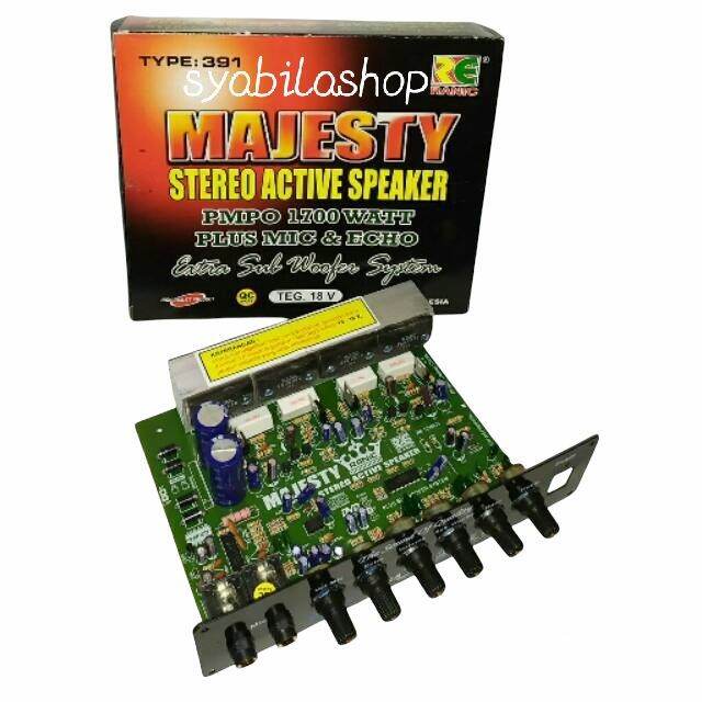 KIT SPEAKER AKTIF STEREO MAJESTY 1700 WATT PMPO MIC ECHO PLUS SUBWOOFER Lazada Indonesia