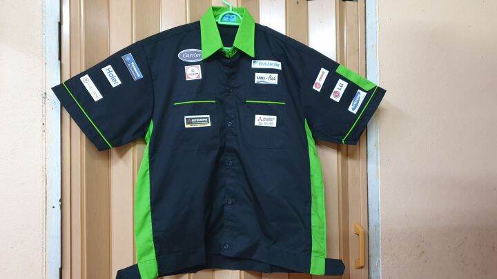 เสื้อช็อป-เสื้อ-uniform-workshop-airconditioner-เสื้อช่างแอร์ใส่ดูดีแสดงเป็นมืออาชีพสร้าความมั่นใจให้ลูกค้า-คุ้มค่าใส่ล้างแอร์ตัวคืนทุน