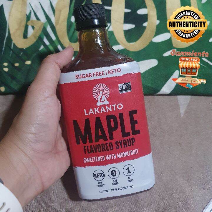 Lakanto Monkfruit Maple Flavored Syrup 384mL Lazada PH