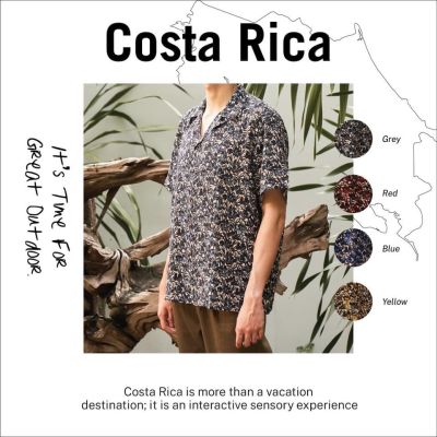 Shirtoria-ลาย Costa Rica เสื้อเชิ้ตฮาวาย