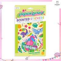 สติ๊กเกอร์มีกลิ่นหอม Pineapple Scented Stickers แบรนด์ Ooly ลาย Tropical Birds