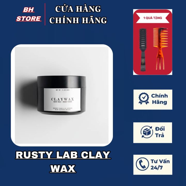 Sáp vuốt tóc nam Rusty Lab Clay Wax - Giúp tóc bạn bóng khỏe và tạo kiểu dễ dàng chỉ trong vài phút. Với sáp vuốt tóc nam Rusty Lab Clay Wax, bạn có thể đưa kiểu tóc của mình lên một tầm cao mới. Hãy xem hình ảnh để cảm nhận được sự khác biệt của sản phẩm này!