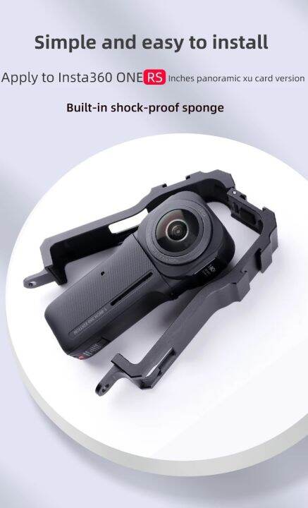 puluz-protective-cage-rig-housing-frame-cover-with-cold-shoe-for-insta360-one-rs-1-inch-360-edition-sports-action-camera