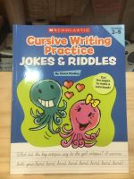 [EN] ฝึกคัดตัวเขียน หนังสือสอนภาษาอังกฤษ แบบฝึกหัด Cursive Writing Practice: Jokes &amp; Riddles